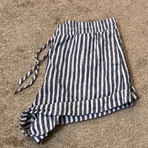 Universal Thread Striped Linen Shorts